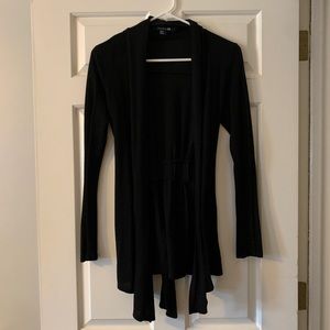 SOLD Forever 21 Black Tie Cardigan
